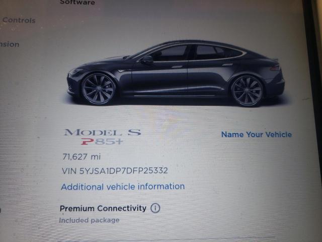 5YJSA1DP7DFP25332 - 2013 TESLA MODEL S Մոխրագույն լուսանկար 8