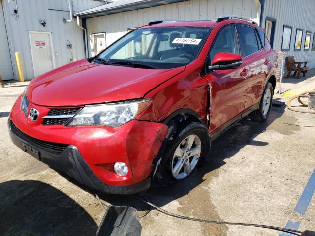 JTMRFREV2EJ002901 - 2014 TOYOTA RAV4 XLE RED photo 1