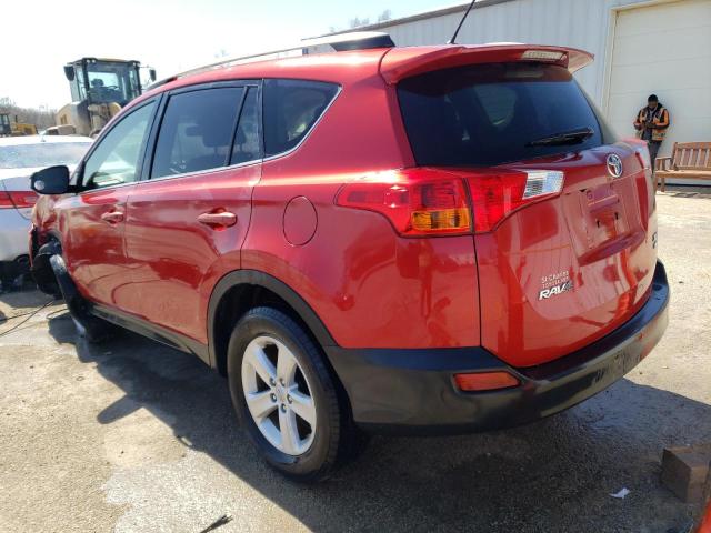 JTMRFREV2EJ002901 - 2014 TOYOTA RAV4 XLE RED photo 2