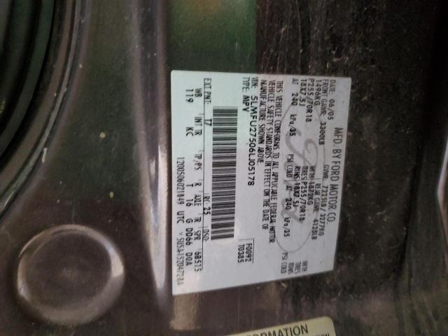 5LMFU27506LJ05178 - 2006 LINCOLN NAVIGATOR გრაფიტი ფოტო 13