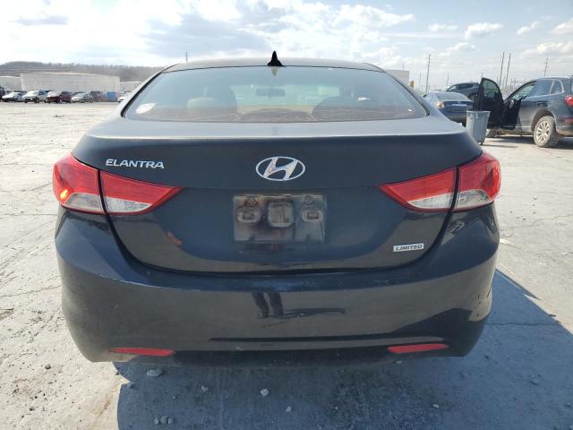 5NPDH4AE5CH099028 - 2012 HYUNDAI ELANTRA GLS BLACK photo 6