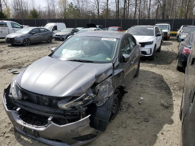 3N1AB7AP3HY243969 - 2017 NISSAN SENTRA S GRAY photo 1