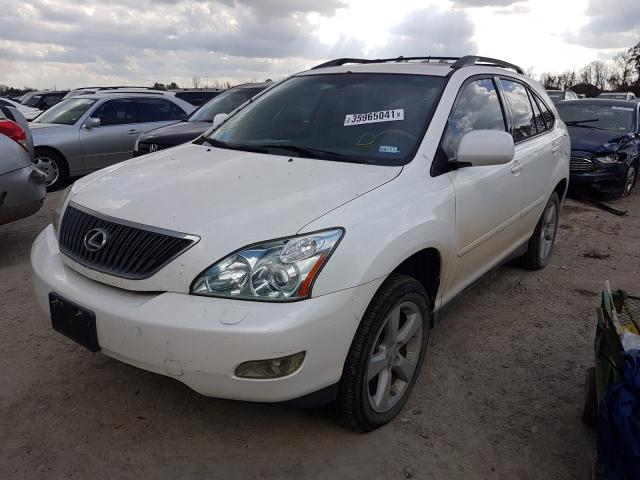 2T2GK31U07C007568 - 2007 LEXUS RX 350 WHITE photo 2