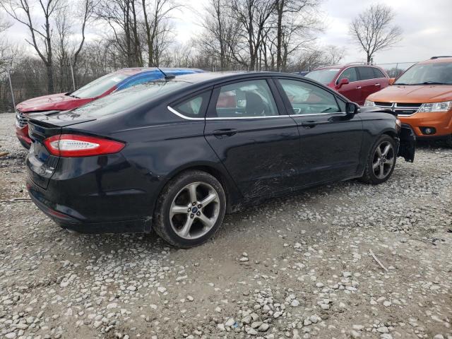 3FA6P0HR5DR102334 - 2013 FORD FUSION SE BLACK photo 3