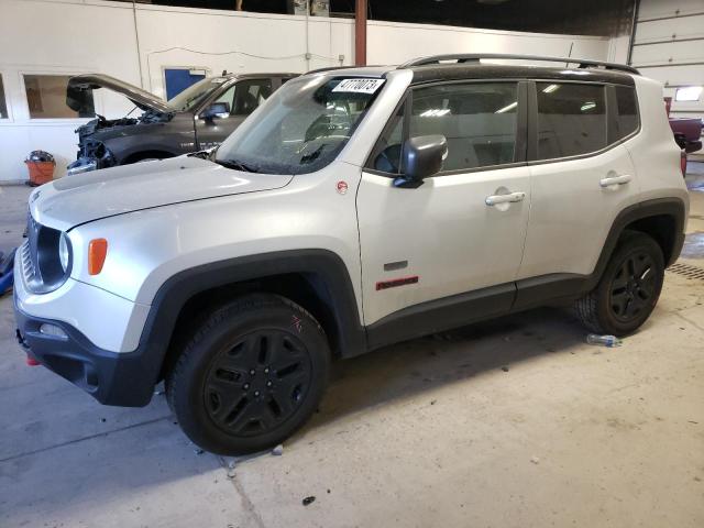 ZACCJBCB8JPG81992 - 2018 JEEP RENEGADE TRAILHAWK SILVER photo 1