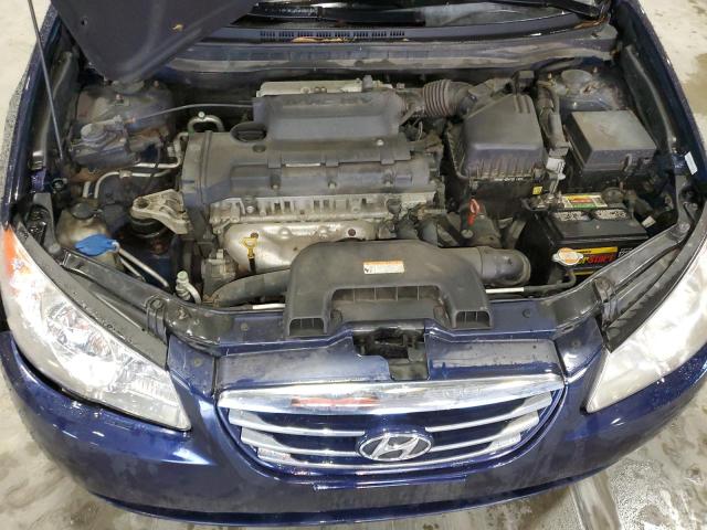 KMHDU4AD3AU021476 - 2010 HYUNDAI ELANTRA BLUE BLUE photo 11