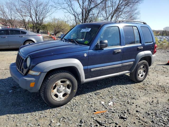 1J4GL48K67W654098 - 2007 JEEP LIBERTY SPORT BLUE photo 1