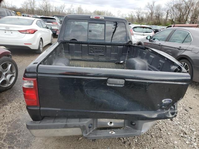 1FTYR14U02PA00974 - 2002 FORD RANGER SUPER CAB BLACK photo 6