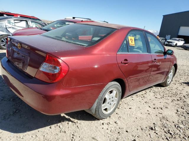 4T1BE32K22U029856 - 2002 TOYOTA CAMRY LE BURGUNDY photo 3