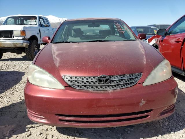 4T1BE32K22U029856 - 2002 TOYOTA CAMRY LE BURGUNDY photo 5