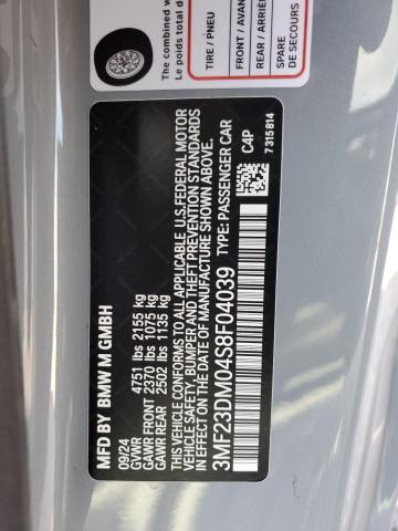 3MF23DM04S8F04039 - 2025 BMW M2 GRAY photo 12