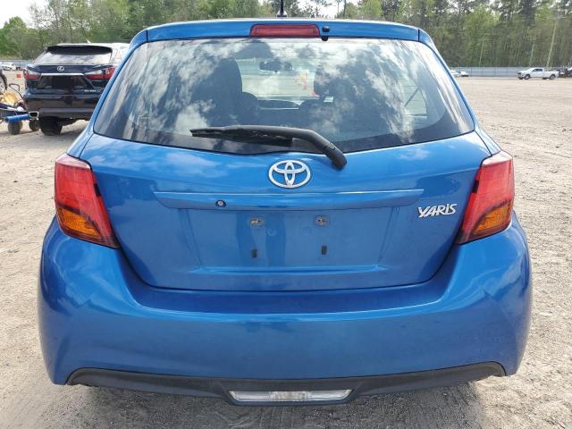 VNKKTUD36GA066320 - 2016 TOYOTA YARIS L BLUE photo 6