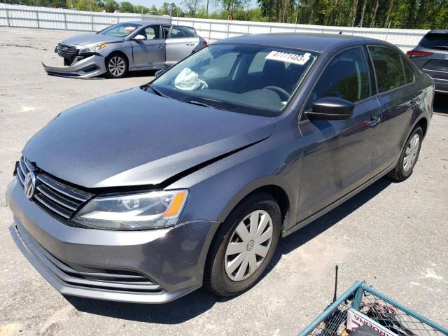 3VW2K7AJ7FM424815 - 2015 VOLKSWAGEN JETTA BASE 灰色 照片 1