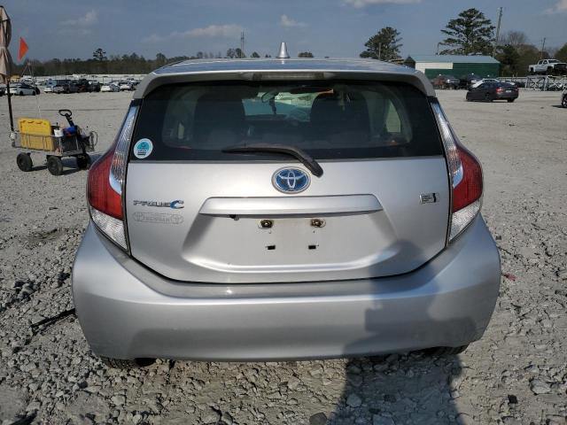 JTDKDTB39F1107864 - 2015 TOYOTA PRIUS C SILVER photo 6