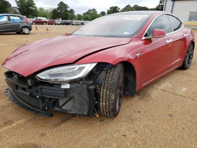 5YJSA1E21JF270234 - 2018 TESLA MODEL S Կարմիր լուսանկար 1
