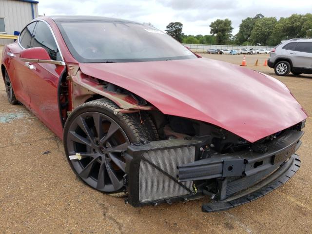 5YJSA1E21JF270234 - 2018 TESLA MODEL S Կարմիր լուսանկար 4