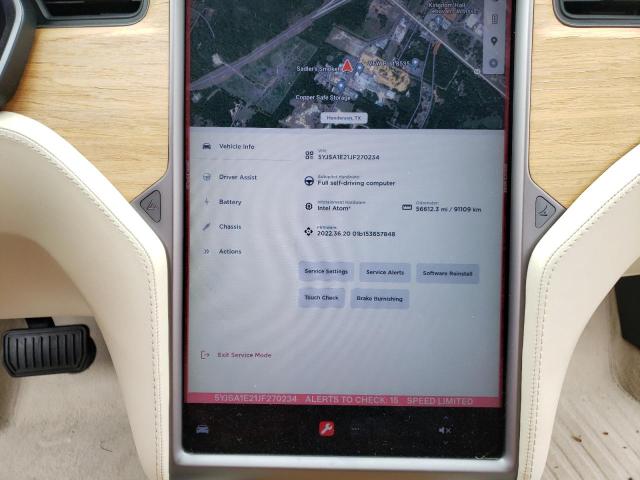 5YJSA1E21JF270234 - 2018 TESLA MODEL S Կարմիր լուսանկար 9