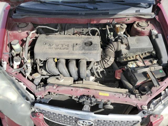 1NXBR32E85Z385974 - 2005 TOYOTA COROLLA CE RED photo 11