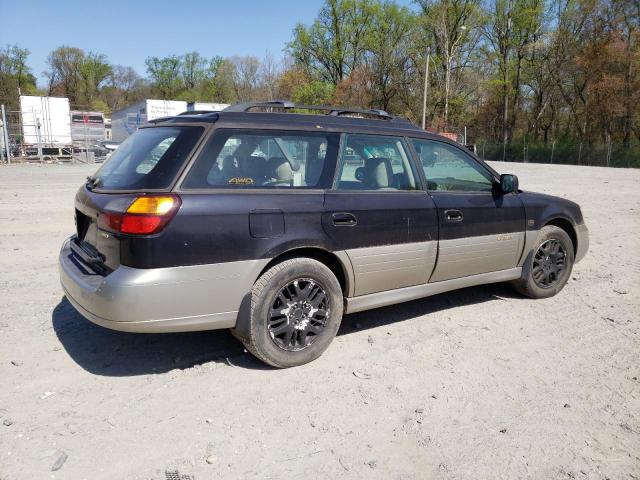 4S3BH806017651917 - 2001 SUBARU LEGACY OUTBACK H6 3.0 LL BEAN BLACK photo 3