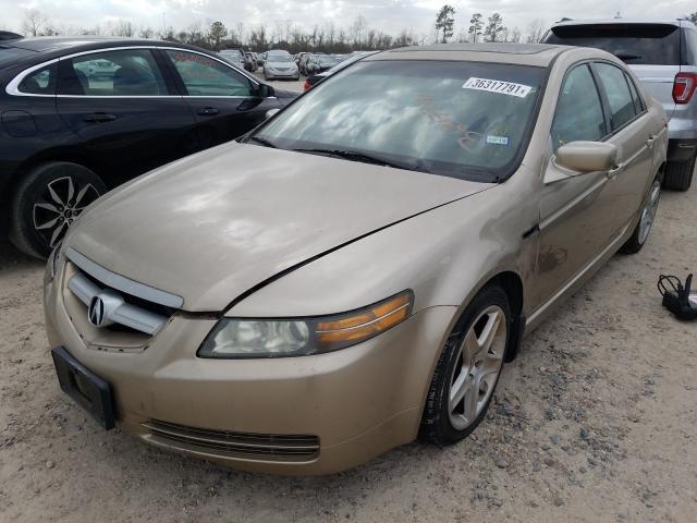 19UUA66285A004911 - 2005 ACURA TL GOLD photo 2