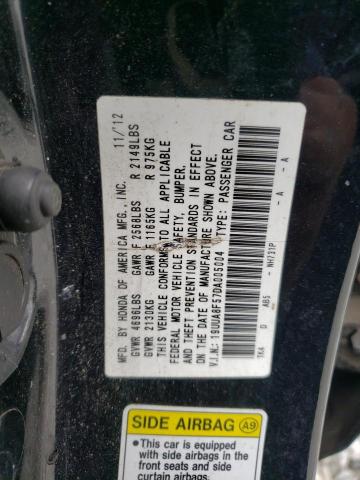 19UUA8F57DA005004 - 2013 ACURA TL TECH BLACK photo 12