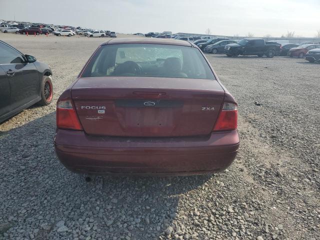 1FAHP34N66W255222 - 2006 FORD FOCUS ZX4 MAROON photo 6