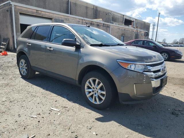 2FMDK4JC6EBB26747 - 2014 FORD EDGE SEL GRAY photo 4