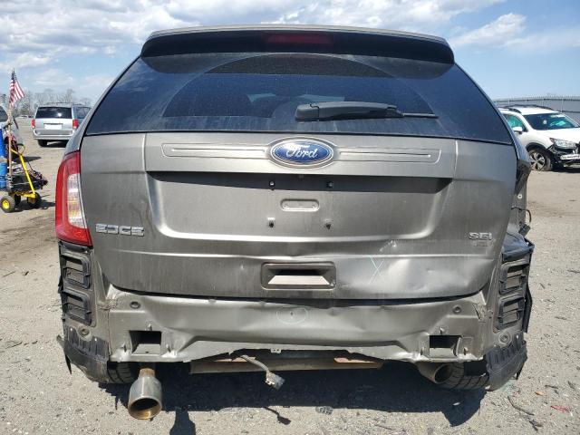 2FMDK4JC6EBB26747 - 2014 FORD EDGE SEL GRAY photo 6