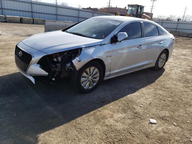 KMHE24L15GA025942 - 2016 HYUNDAI SONATA HYBRID SILVER photo 1