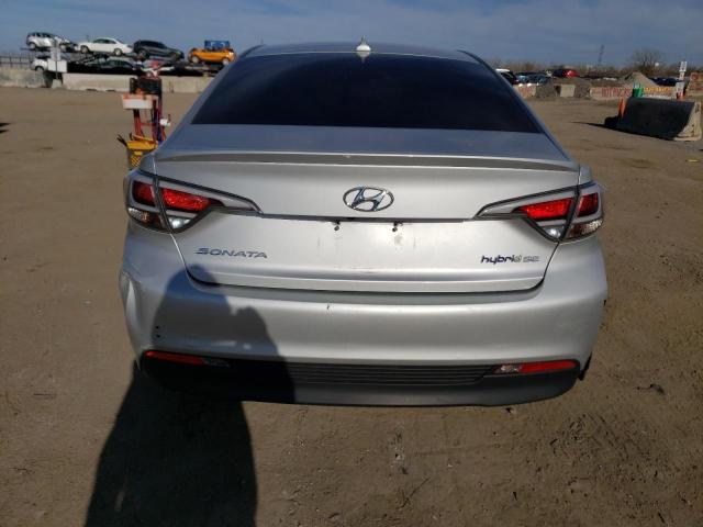 KMHE24L15GA025942 - 2016 HYUNDAI SONATA HYBRID SILVER photo 6