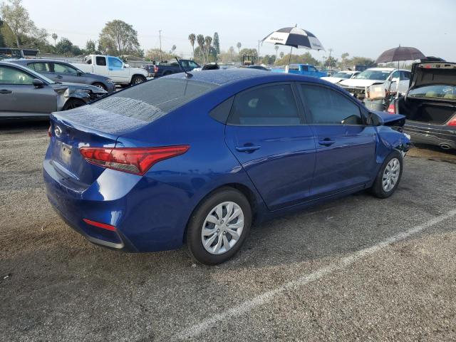 3KPC24A69ME149389 - 2021 HYUNDAI ACCENT SE BLUE photo 3