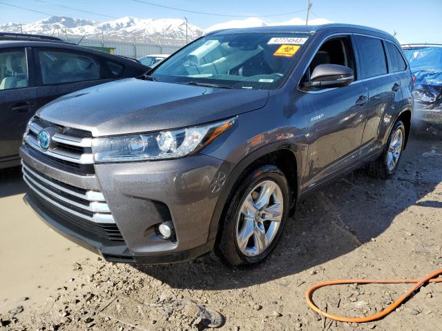 5TDDGRFH5HS033986 - 2017 TOYOTA HIGHLANDER HYBRID LIMITED CHARCOAL photo 1