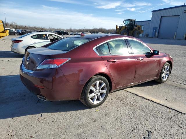 19UUA8F21DA017459 - 2013 ACURA TL MAROON photo 3