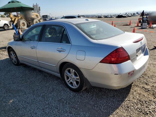 1HGCM56736A071443 - 2006 HONDA ACCORD EX SILVER photo 2