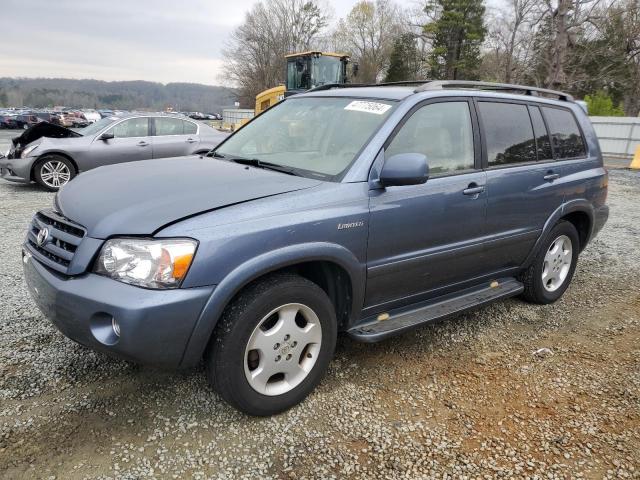 JTEEP21A740028951 - 2004 TOYOTA HIGHLANDER BLUE photo 1