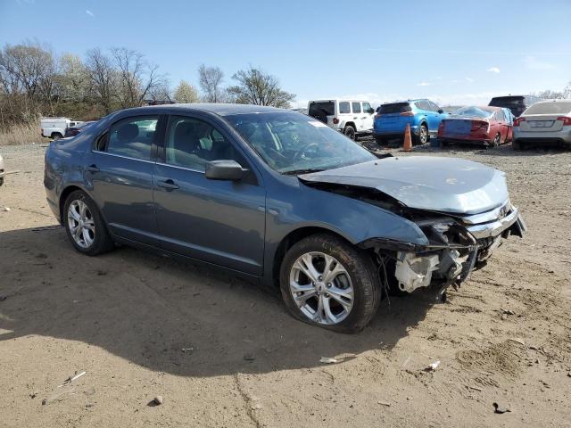 3FAHP0HG3CR209386 - 2012 FORD FUSION SE BLUE photo 4