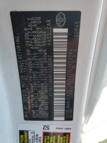 4T1G11AK8PU118362 - 2023 TOYOTA CAMRY SE NIGHT SHADE WHITE photo 12