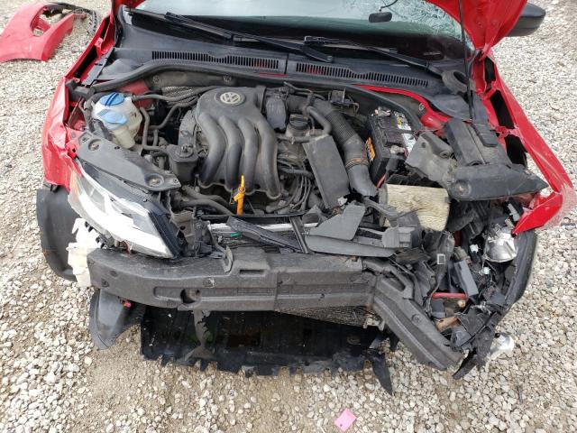 3VW2K7AJ7BM389929 - 2011 VOLKSWAGEN JETTA BASE Կարմիր լուսանկար 11