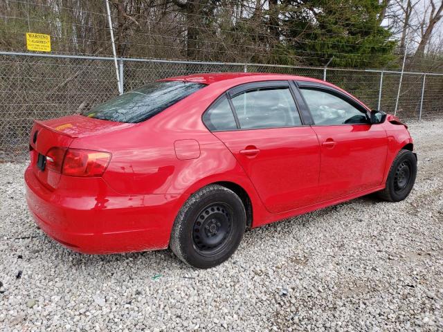 3VW2K7AJ7BM389929 - 2011 VOLKSWAGEN JETTA BASE Կարմիր լուսանկար 3