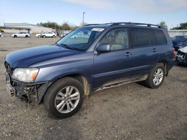 JTEEW21A660016103 - 2006 TOYOTA HIGHLANDER HYBRID BLUE photo 1