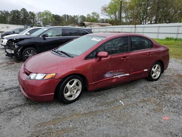 1HGFA16567L004211 - 2007 HONDA CIVIC LX BURGUNDY photo 1