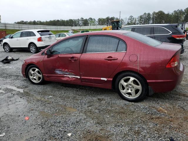 1HGFA16567L004211 - 2007 HONDA CIVIC LX BURGUNDY photo 2