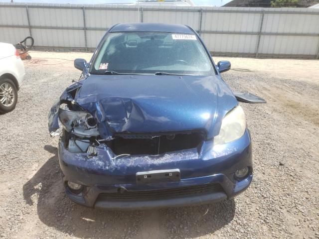 2T1KR30E28C698012 - 2008 TOYOTA COROLLA MA XR BLUE photo 5