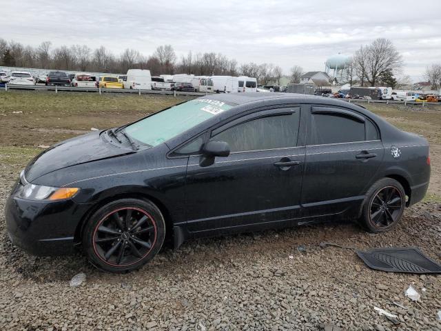 1HGFA16846L098484 - 2006 HONDA CIVIC EX BLACK photo 1