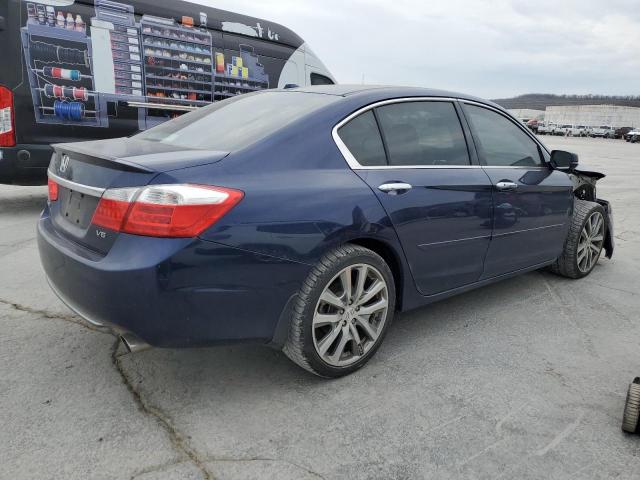 1HGCR3F84FA006342 - 2015 HONDA ACCORD EXL BLUE photo 3