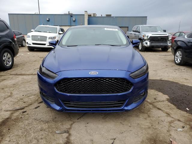 3FA6P0T92GR395489 - 2016 FORD FUSION SE BLUE photo 5