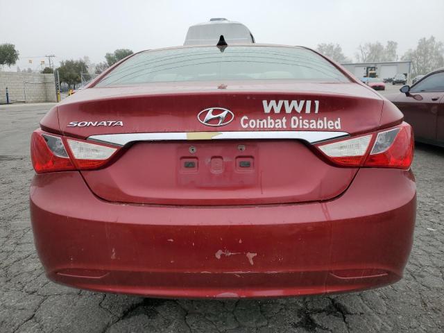 5NPEB4AC1DH596714 - 2013 HYUNDAI SONATA GLS RED photo 6