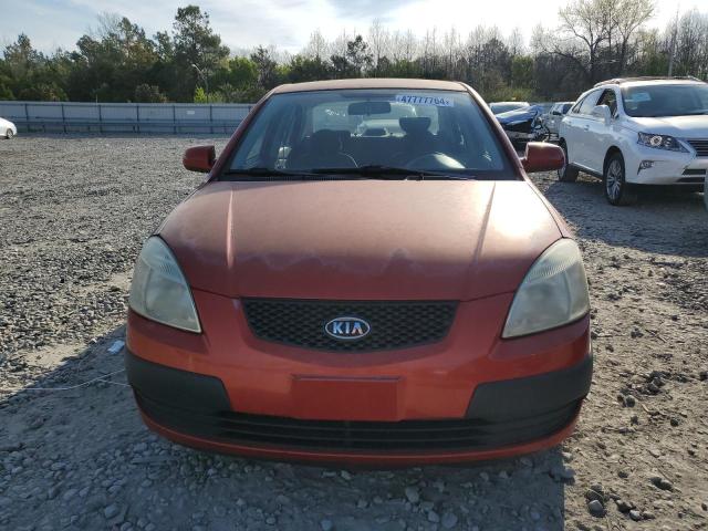 KNADE223096461020 - 2009 KIA RIO BASE RED photo 5