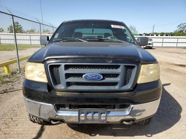 1FTPW14565KE37540 - 2005 FORD F150 SUPERCREW BLACK photo 5