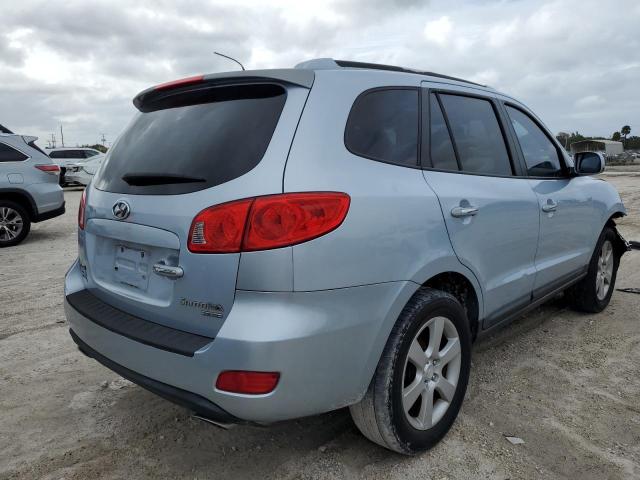 5NMSH13E18H212030 - 2008 HYUNDAI SANTA FE SE BLUE photo 3